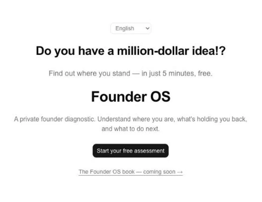 Founder OS homepage